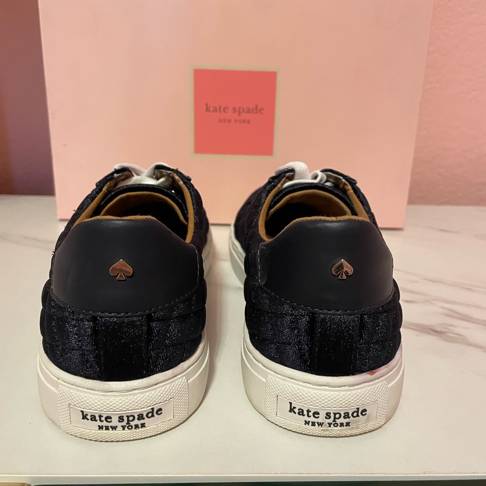 Kate Spade Blue Velvet Shoes. Like New, Box included. - Picture 4 of 5